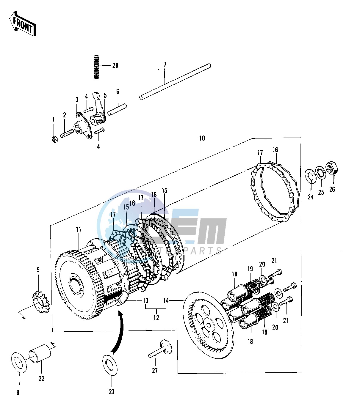 CLUTCH -- 72-73 F9_F9-A 350- -