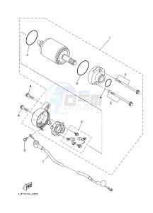 YB125 (2CS8) drawing STARTING MOTOR