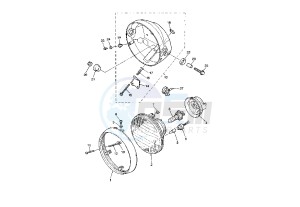 XJR 1300 drawing HEADLIGHT