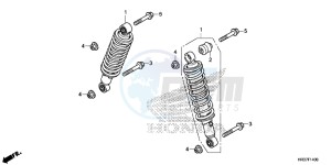 TRX420FA2G TRX420F Europe Direct - (ED) drawing FRONT CUSHION