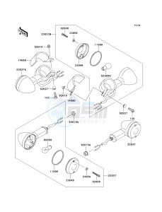 EN 500 C [VULCAN 500 LTD] (C10) C10 drawing TURN SIGNALS