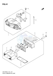 GSX-R600 (E21) drawing REAR COMBINATION LAMP