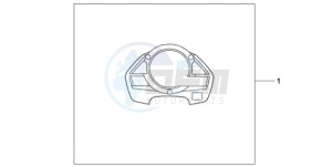 CB600F9 France - (F / CMF 25K) drawing METER PANEL