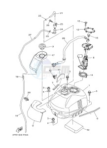 XP500A T-MAX 530 (2PWC) drawing FUEL TANK