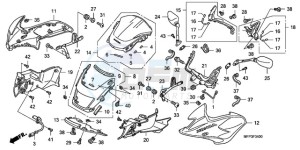 CB1300SA9 SI / ABS BCT MME TWO - (SI / ABS BCT MME TWO) drawing FR. COWL/SIDE COWL/WINDSC REEN