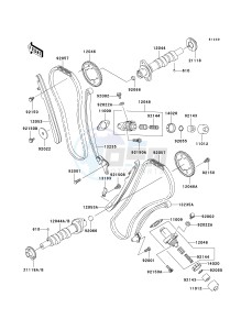 VN 1500 E [VULCAN 1500 CLASSIC] (E2-E6) [VULCAN 1500 CLASSIC] drawing CAMSHAFT-- S- -_TENSIONER