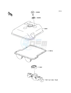 KX450F KX450D6F EU drawing Cylinder Head Cover