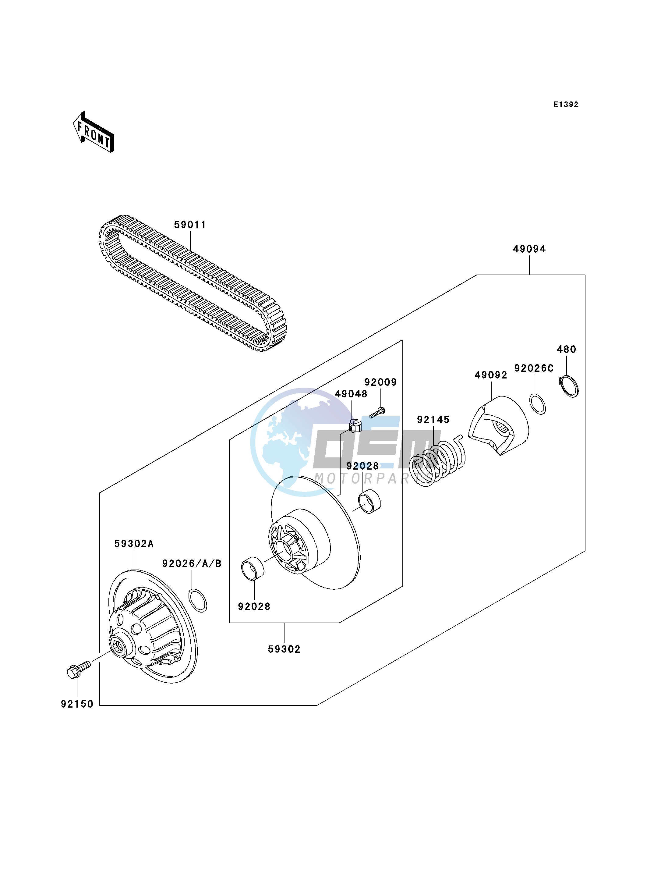 DRIVEN CONVERTER_DRIVE BELT