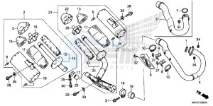 CRF450RF CRF450R Europe Direct - (ED) drawing EXHAUST MUFFLER