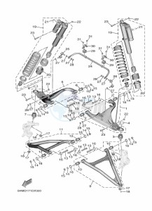 YXE1000EW YX10ERPAP (B4MN) drawing FRONT SUSPENSION & WHEEL