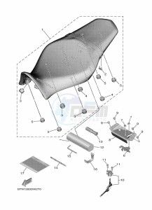 MT-09 SP MTN890D (BAM7) drawing SEAT