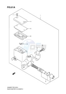 AN400 ABS BURGMAN EU-UK drawing REAR MASTER CYLINDER