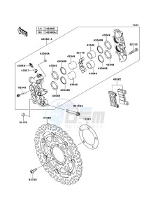 Z1000SX ZX1000GBF FR GB XX (EU ME A(FRICA) drawing Front Brake