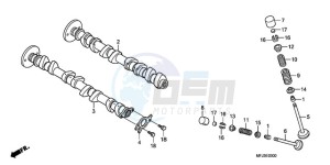 CBR600RRA Korea - (KO / ABS) drawing CAMSHAFT/VALVE