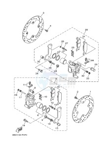 YFM550FWAD YFM5FGPHD GRIZZLY 550 EPS HUNTER (1HSM) drawing REAR BRAKE CALIPER