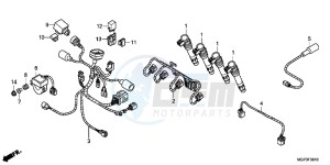 CBR1000RRD Fireblade - CBR1000RR UK - (E) drawing SUB HARNESS (CBR1000RR/S)