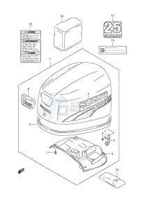 DF 25 V-Twin drawing Engine Cover