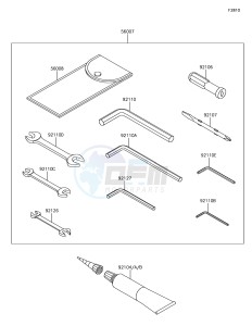 Z1000 ZR1000HHF XX (EU ME A(FRICA) drawing Owner's Tools