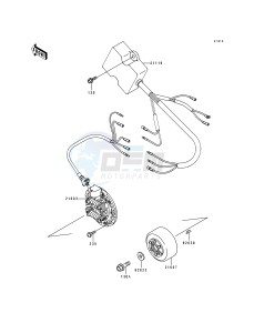 KX 125 J [KX125] (J1) [KX125] drawing GENERATOR