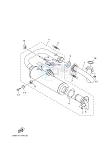 YXE700E YXE70WPHG WOLVERINE EPS CAMO (2MB9) drawing EXHAUST