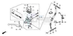 CBF150SH drawing FR. BRAKE MASTER CYLINDER