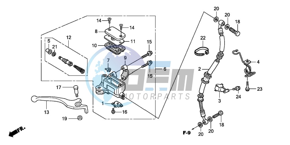 FR. BRAKE MASTER CYLINDER