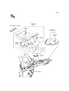 Z800 ABS ZR800BDS FR GB XX (EU ME A(FRICA) drawing Seat