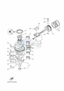 F175CETL drawing CRANKSHAFT--PISTON