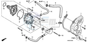 CBR600RRA BR - (BR) drawing WATER PUMP