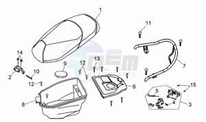 CELLO 50 45KMH drawing HELMET BOX