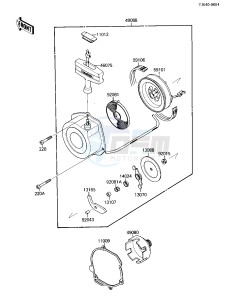 KLF 110 B [MOJAVE 110E] (B1-B2) [MOJAVE 110E] drawing RECOIL STARTER