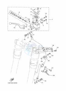 XTZ125E (1SBH) drawing FRONT MASTER CYLINDER