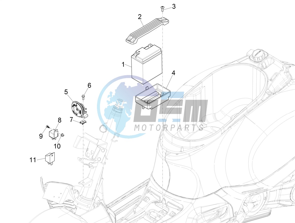 Remote control switches - Battery - Horn