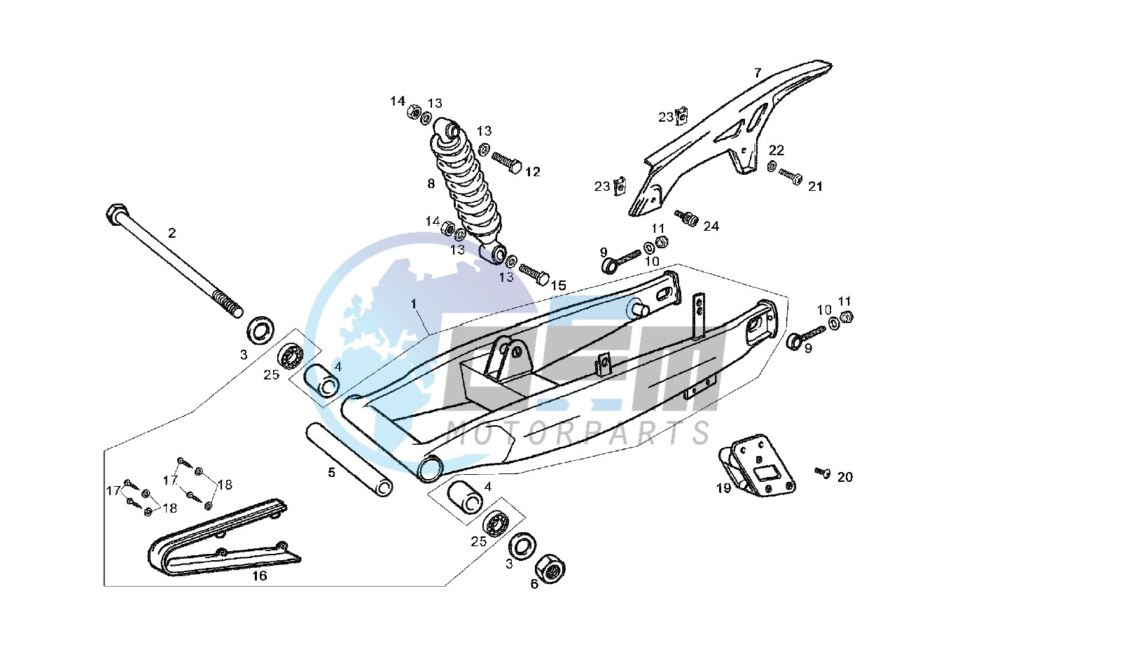 SWING ARM - SHOCK ABSORBER