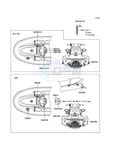 JET SKI STX-15F JT1500A8F FR drawing Labels