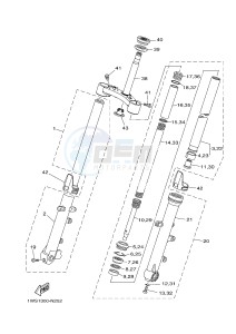 MT07 700 (1WS6 1WS8) drawing FRONT FORK