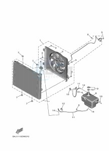 YXE1000EWS YX10EPSM (B4M2) drawing RADIATOR & HOSE