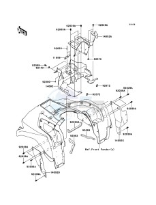 KVF750 4x4 KVF750LCS EU GB drawing Flap