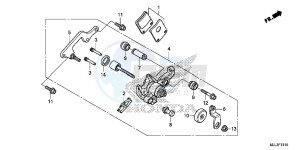 NC700XDE NC700XD 2ED - (2ED) drawing PARKING BRAKE CALIPER