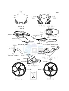 NINJA 250SL ABS BX250BGFA XX (EU ME A(FRICA) drawing Decals(Green)