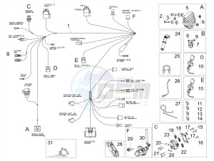 RS 125 RS REPLICA 4T E4 ABS (EMEA) drawing Front electrical system