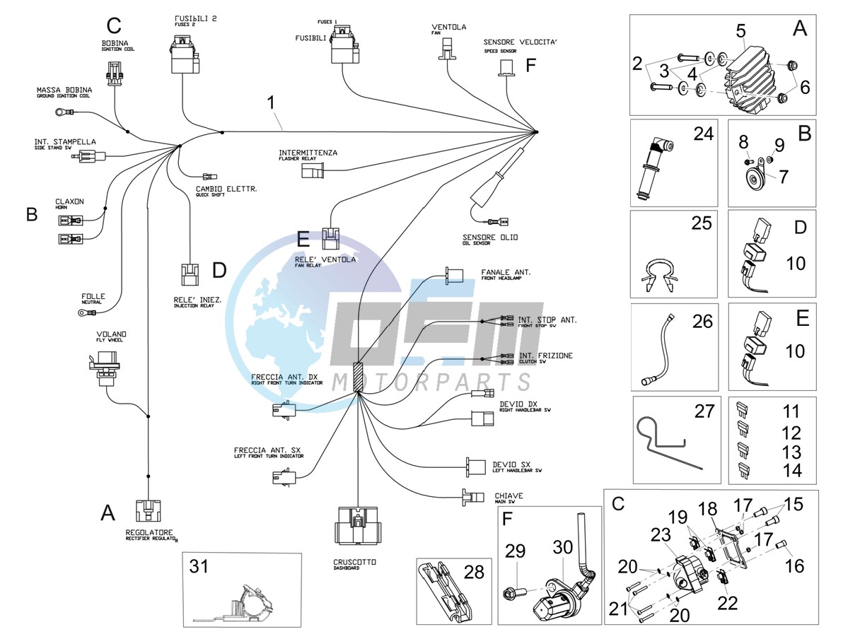 Front electrical system