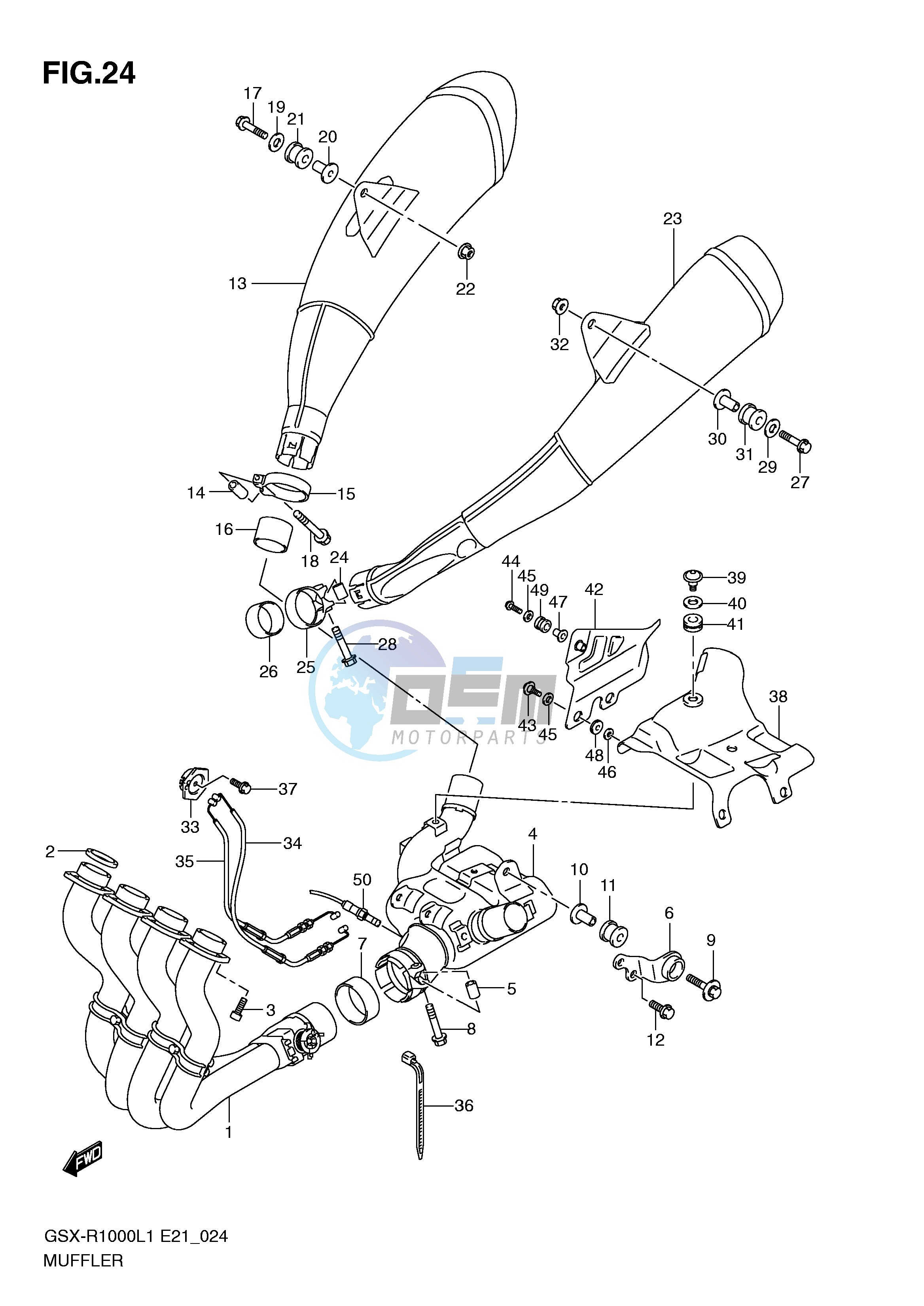 MUFFLER (GSX-R1000L1 E21)