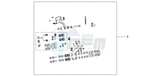 CBF600N9 Europe Direct - (ED / 25K) drawing MC NAVI BRACKET CBF600