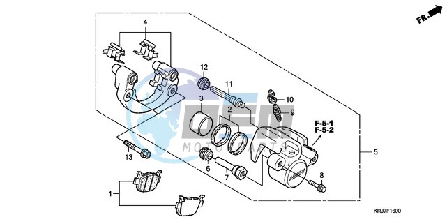 REAR BRAKE CALIPER