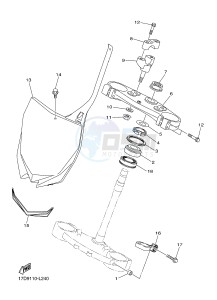 YZ250F (17D9 17DA 17DB 17DC) drawing STEERING