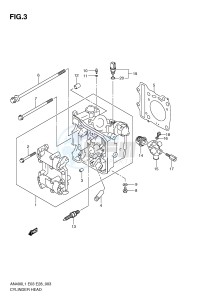 AN400 (E03) Burgman drawing CYLINDER HEAD