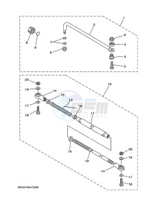 F115AETL drawing STEERING-ATTACHMENT