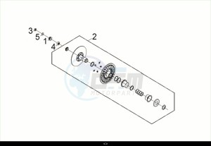 MAXSYM TL 508 (TL50W2-EU) (M2) drawing DRIVEN PULLEY / MAXSYM TL 508 (TL50W2-EU) (M2)