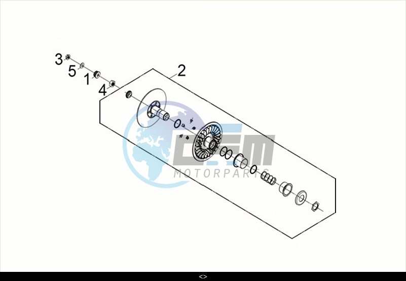 DRIVEN PULLEY / MAXSYM TL 508 (TL50W2-EU) (M2)